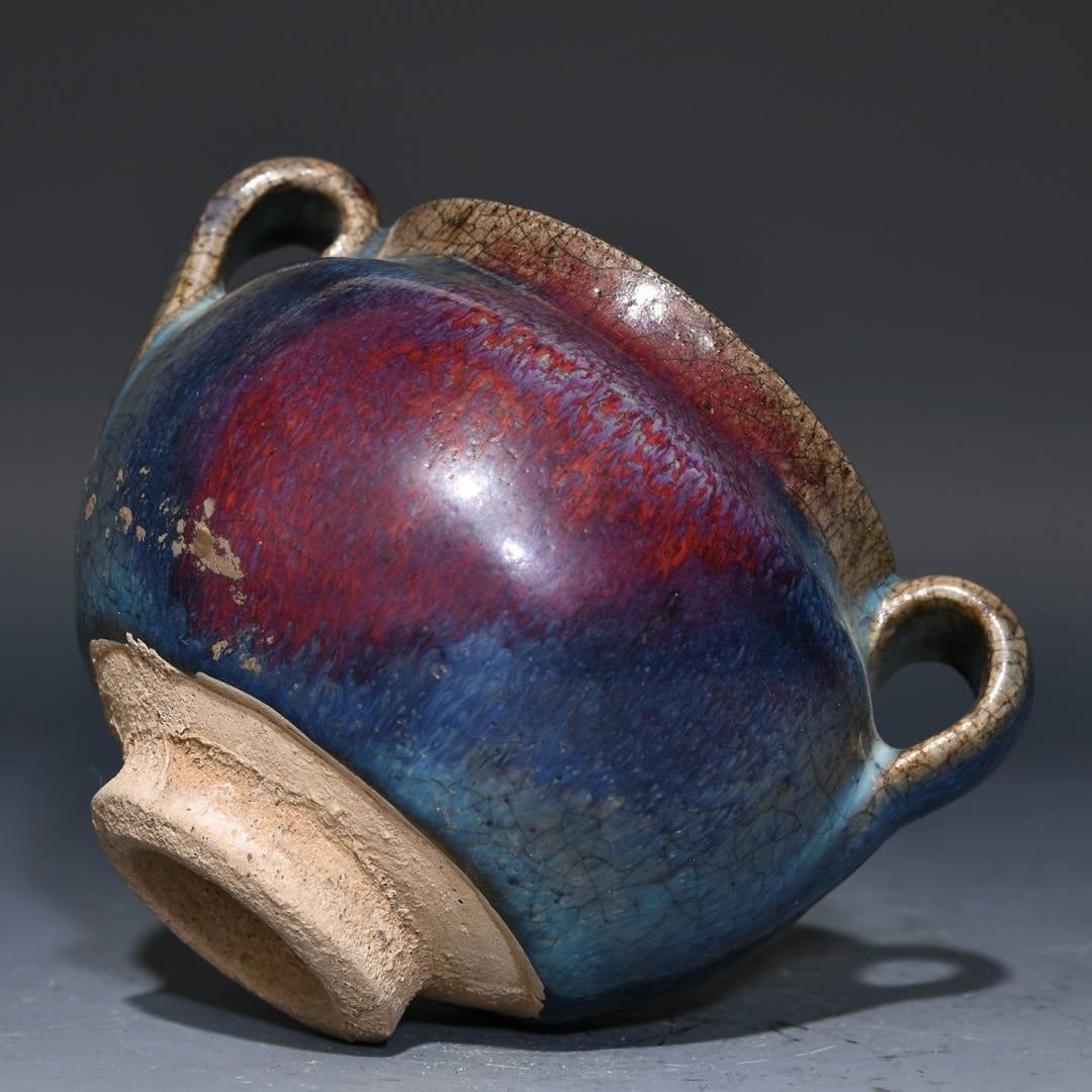 Jun ware double-handled jar - 3