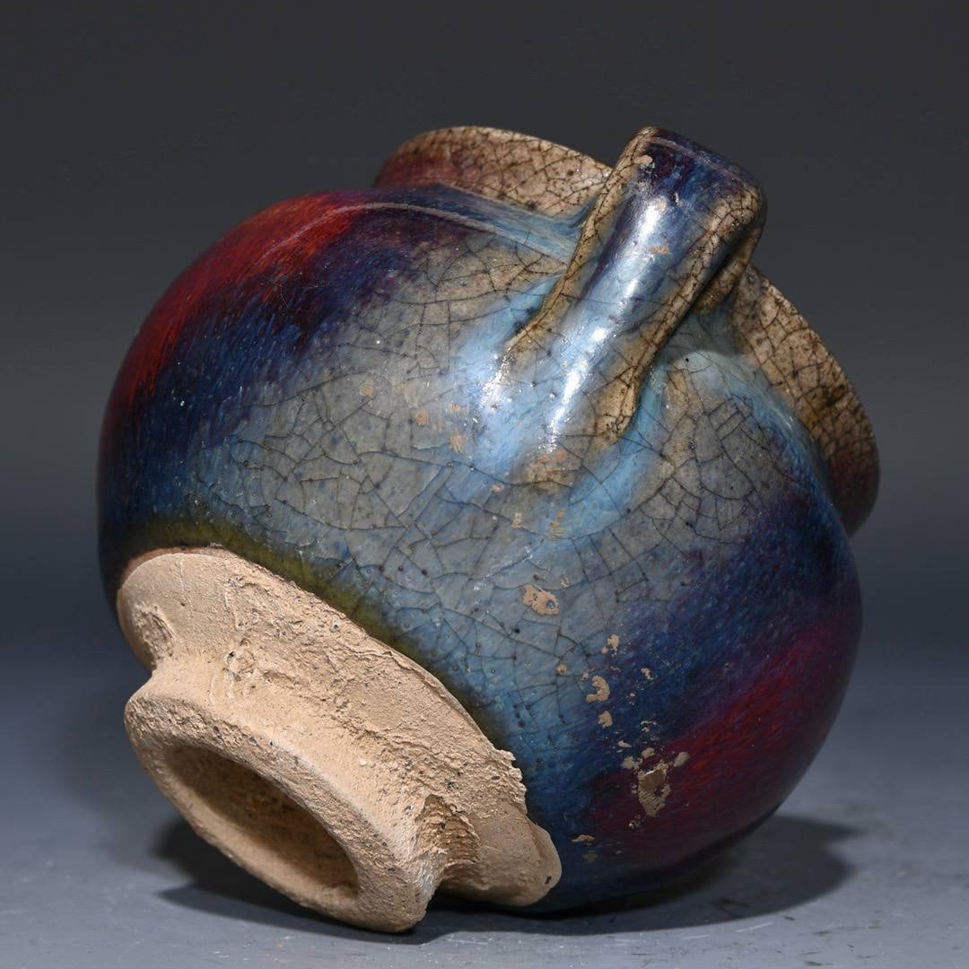 Jun ware double-handled jar - 6