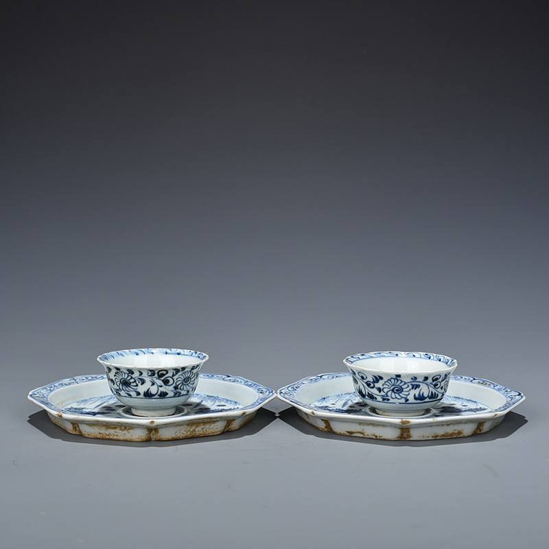 Yuan Dynasty Blue and White Porcelain Tea Bowl (1 of 7)