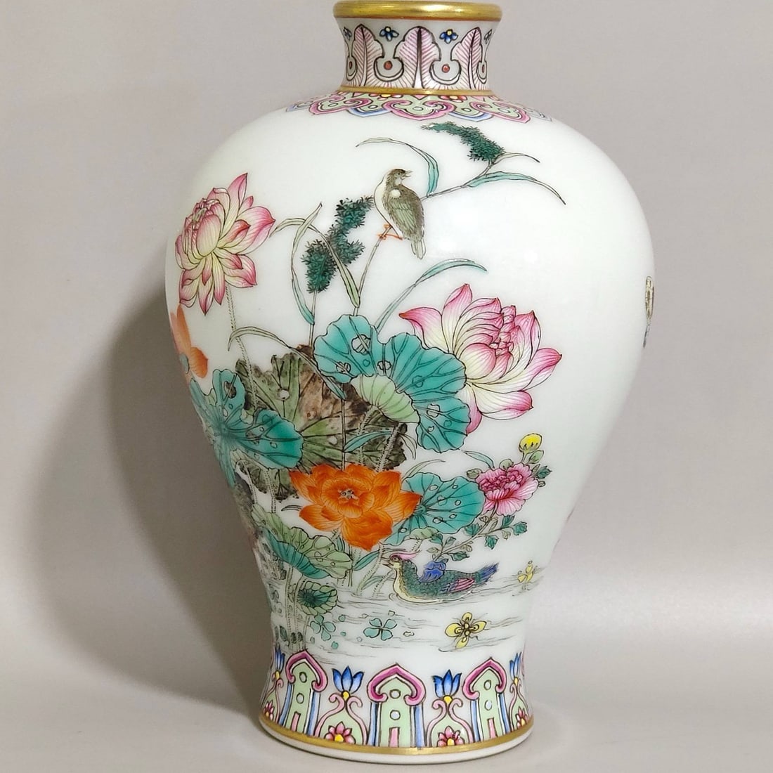 A Qing Dynasty Qianlong period plum vase (1 of 9)