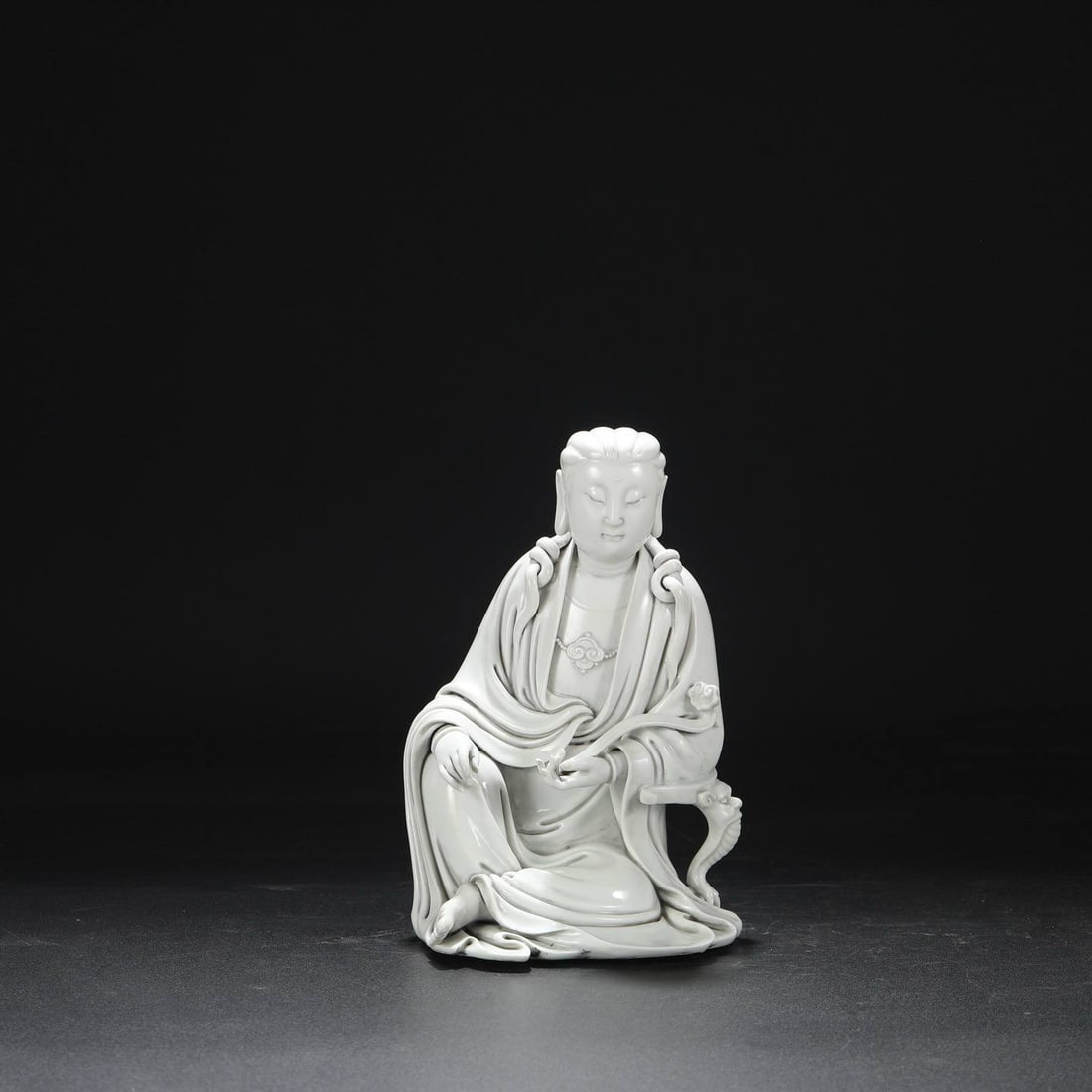 a Ming Dynasty Dehua kiln ivory-white glazed Buddha statue (1 of 9)