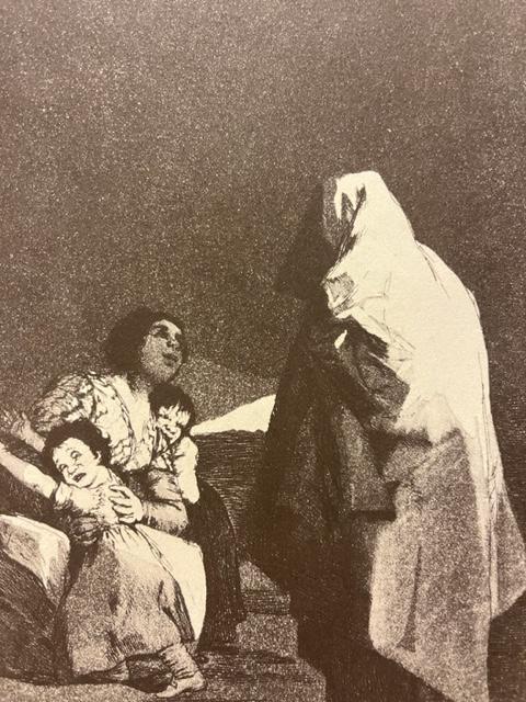Francisco Goya "Lue Viene el coco" Print. (1 of 6)