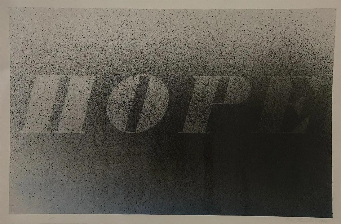 Ed Ruscha "Hope, 1998" Offset Lithograph (1 of 3)