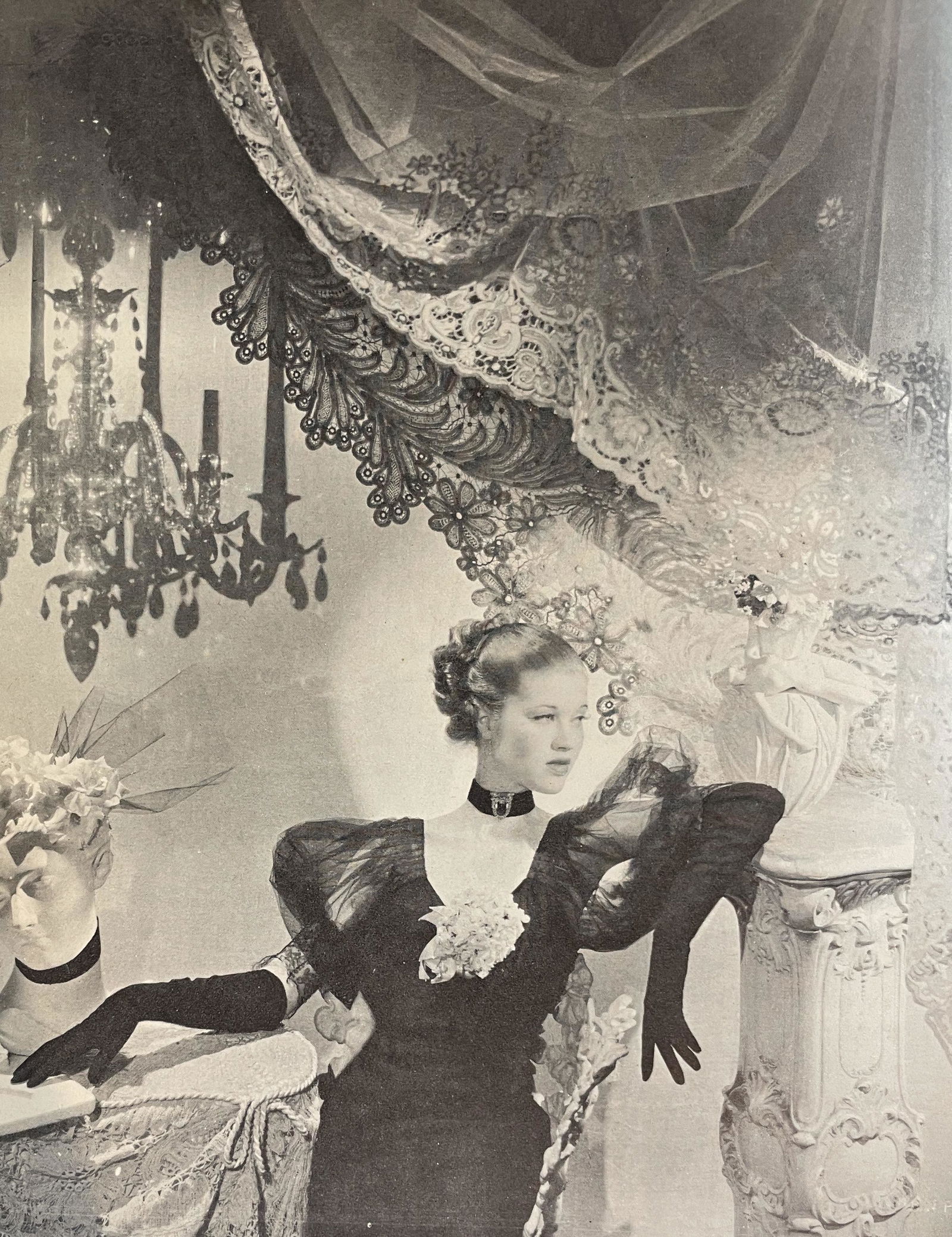 Cecil Beaton "Mary Taylor" Print: Cecil Beaton (1904-1980) was a British photographer, designer, and writer. He is known for his iconic fashion and portrait photography, as well as his work as a costume and set designer for film and s
