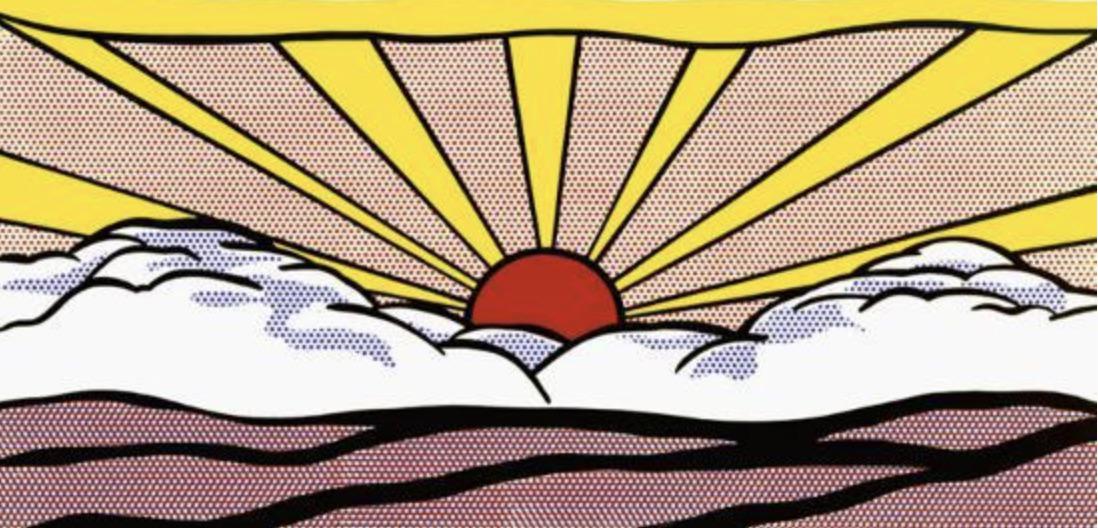 Roy Lichtenstein "Sunrise, 1965" Offset Lithograph (1 of 1)