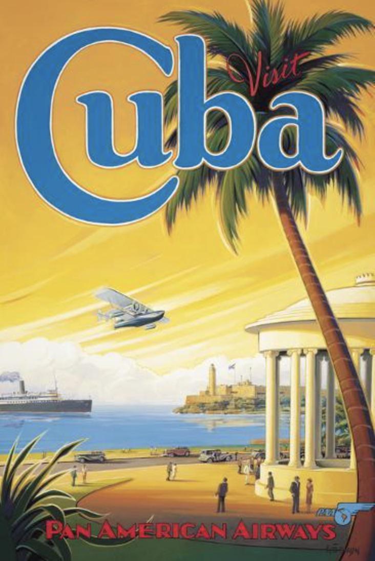 Kerne Erickson "Visit Cuba, Pan American Airways" Poster (1 of 1)