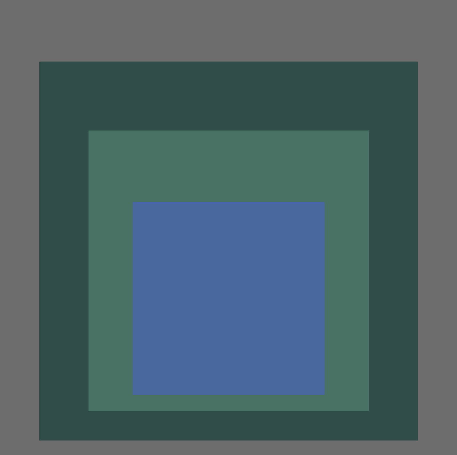 Josef Albers Homage to the Square "Green" Offset Lithograph (1 of 1)