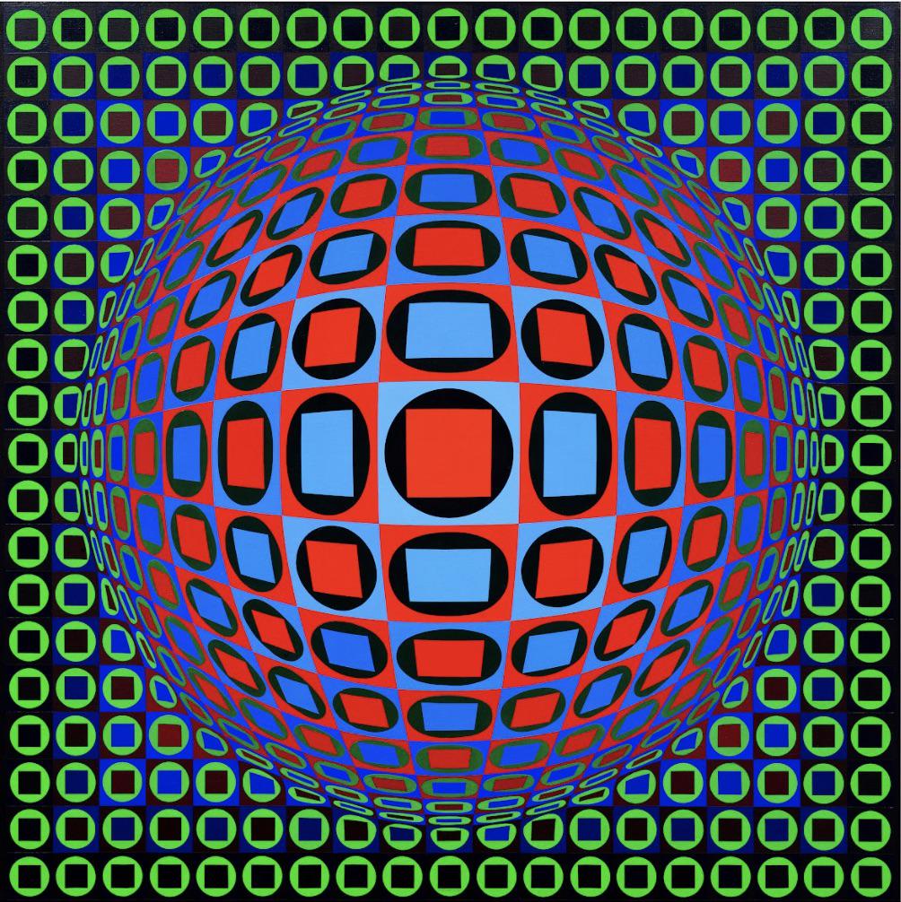 Victor Vasarely "Untitled" Offset Lithograph (1 of 1)