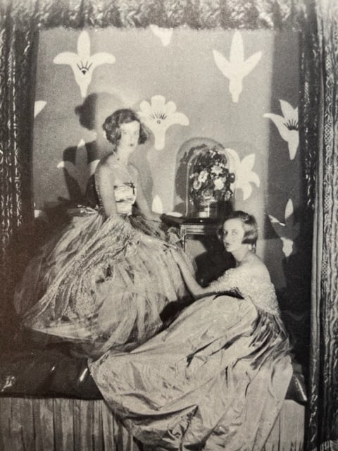 Cecil Beaton "Nancy and Baba" Print.: Cecil Beaton (1904-1980) was a renowned English photographer, costume designer, and stage and film designer. He is widely recognized for his exceptional talent and contributions in the fields of fashi