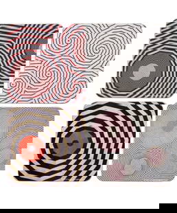 Louise Bourgeois Coaster Set: Louise Bourgeois was a renowned French-American artist known for her groundbreaking contributions to contemporary art, particularly in the realms of sculpture, installation, and mixed media. She was b