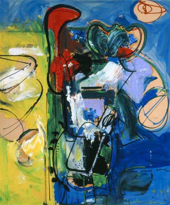 Hans Hoffman "Untitled, 1947" Print: Hans Hofmann (1880â€“1966) was a German-American painter and teacher who played a significant role in the development of abstract expressionism and modern art in the United States. He is known fo