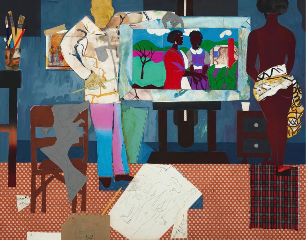 Romare Bearden "Painting and Model, 1981" Print (1 of 1)