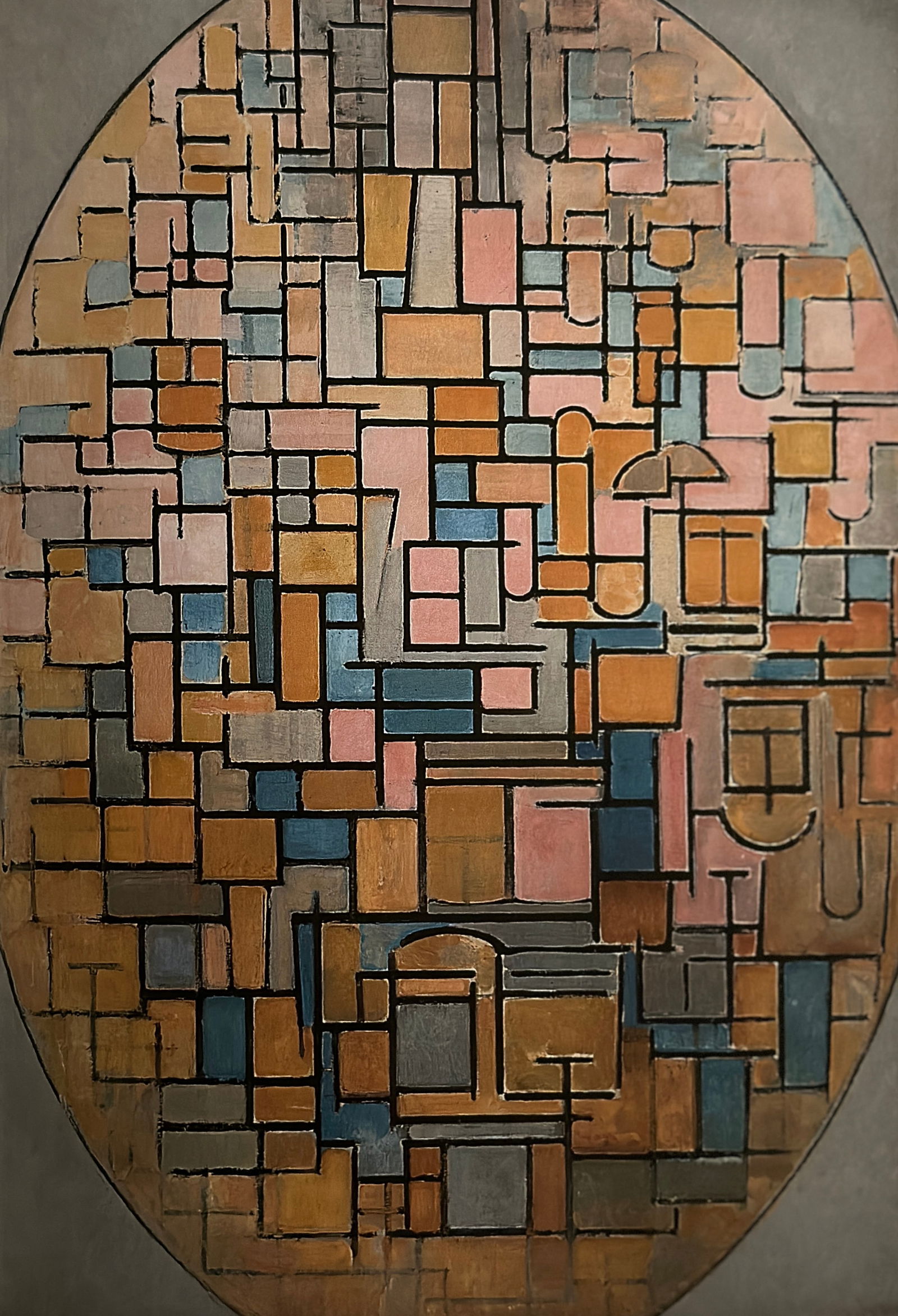 Piet Mondrian "Tableau III: Composition in Oval, 1914" Print. (1 of 6)