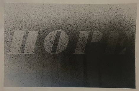 Ed Ruscha "Hope, 1998" Offset Lithograph: Ed Ruscha (born December 16, 1937) is an American artist known for his contributions to the Pop Art movement and his innovative use of language and text in his artworks. He is often associated with th