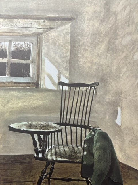 Andrew Wyeth "Early October" Print.: Andrew Wyeth was an American artist known for his realistic and highly detailed paintings, primarily in the medium of tempera and watercolor. He was born on July 12, 1917, in Chadds Ford, Pennsylvania