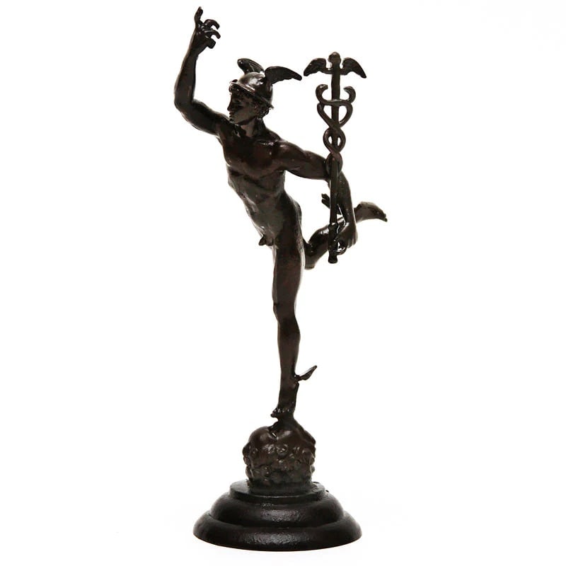 Hermes, Mercury, Sculpture: Mercury, known as Hermes in Greek mythology, is a multifaceted deity with a wide range of attributes and roles in both Roman and Greek mythology. As the god of transitions and boundaries, he embodies
