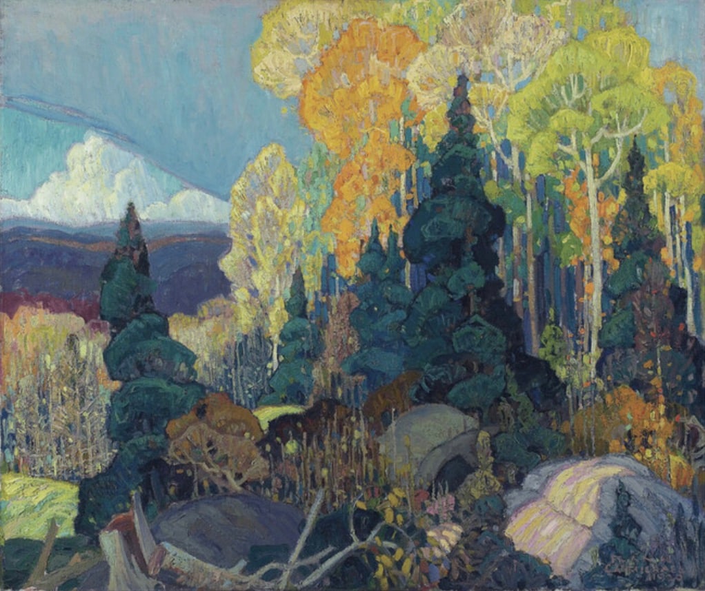 Franklin Carmichael "Autumn Hillside, 1920" Offset Lithograph (1 of 1)