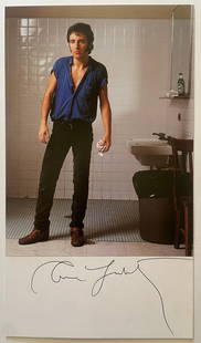 Annie Leibovitz Signed "Bruce Springsteen, Uniondale, New York, 1981" Print: Annie Leibovitz is a renowned American portrait photographer. She was born on October 2, 1949, in Waterbury, Connecticut. Leibovitz's career took off in the 1970s when she began working for Rolling St