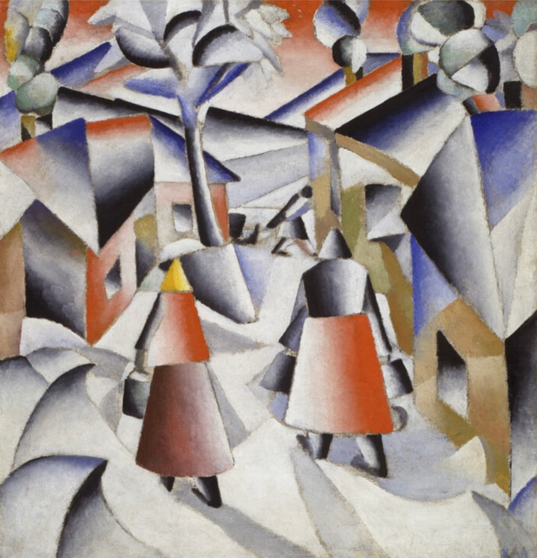 Kazimir Malevich "Morning in the Village after Snowstorm, 1912" Offset Lithograph (1 of 1)