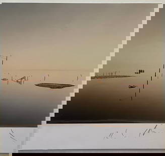 Richard Misrach Signed "Untitled" Print.: Richard Misrach is a contemporary American photographer known for his large-scale photographs of the American landscape. Born on February 25, 1949, in Los Angeles, California, Misrach began his career