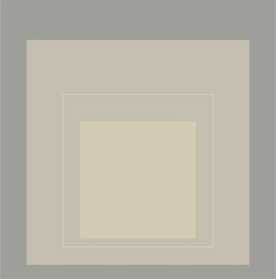 Josef Albers Homage to the Square "Gray" Offset Lithograph (1 of 1)