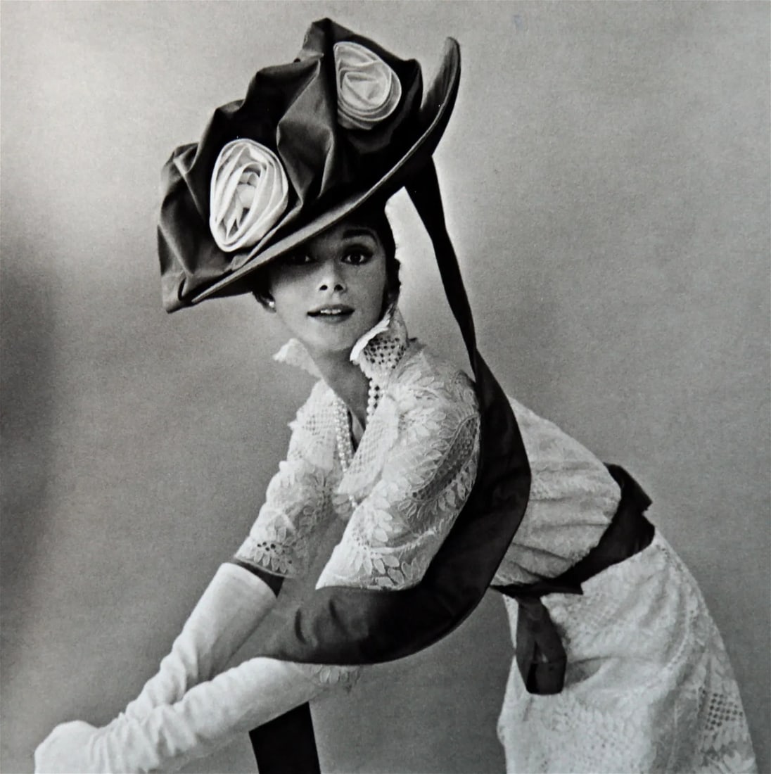 Cecil Beaton"Audrey Hepburn, My Fair Lady, Vogue 1963"Print: Sir Cecil Beaton (1904-1980) was a renowned British photographer, designer, and portrait artist known for his influential work in the fields of fashion, portraiture, and documentary photography. Beato