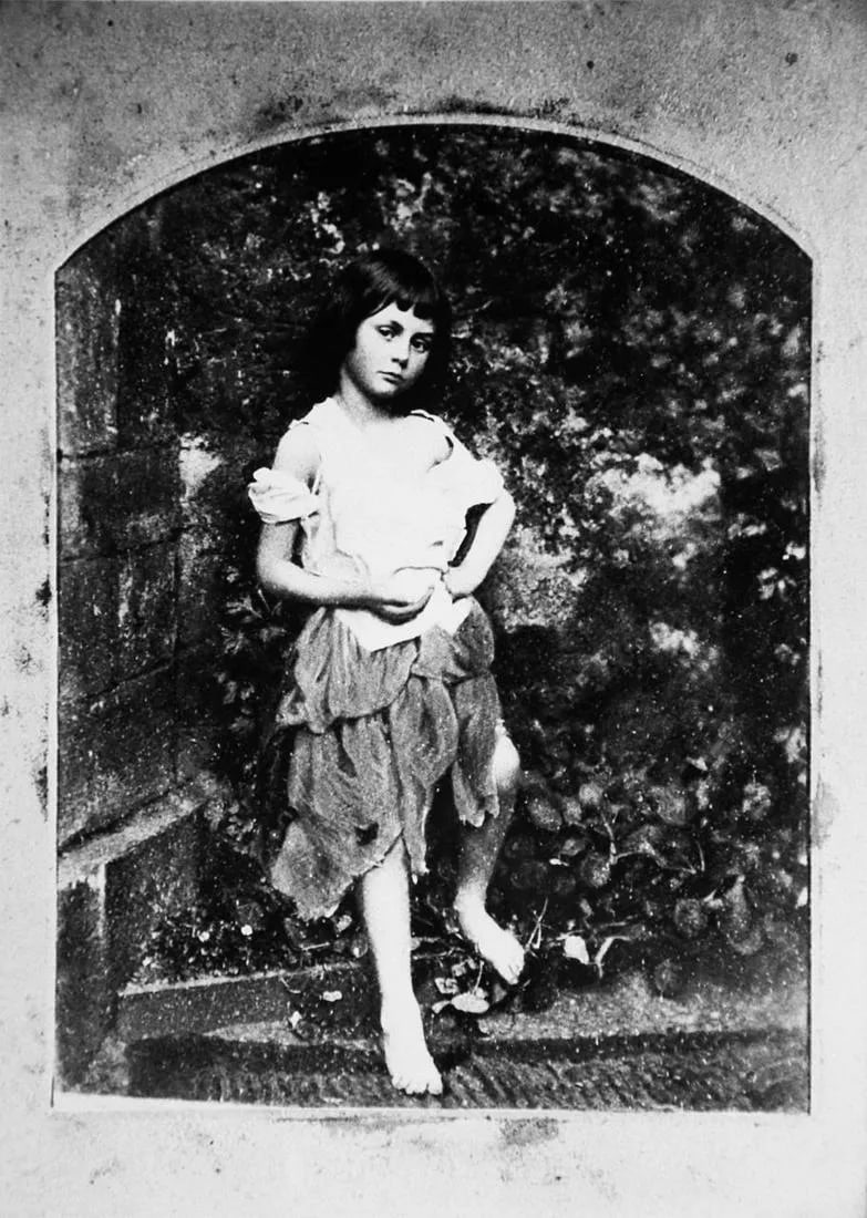 Lewis Carroll"Portrait of Alice Liddell. 1862 c."Prinrt: Lewis Carroll was the pen name of Charles Lutwidge Dodgson, an English author, mathematician, logician, and photographer. He is best known for his works of children's literature, particularly "Alice's