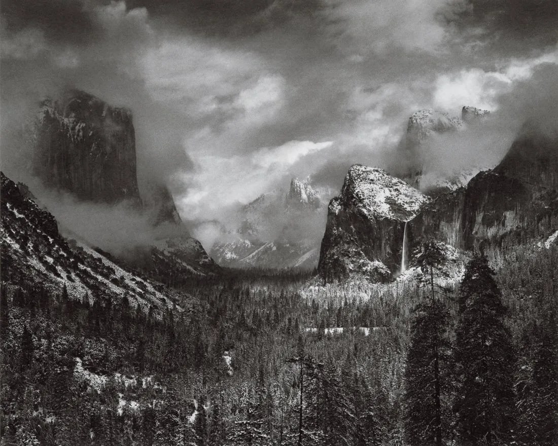 ANSEL ADAMS "Clearing Winter Storm, Yosemite, 1944"Print (1 of 1)