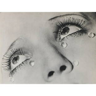 MAN RAY "Larmes de Verre (Glass Tears)" Print: "Larmes de Verre" or "Glass Tears" is a famous photograph by the American surrealist artist and photographer Man Ray. The image was created in 1932 and is known for its powerful and evocative portraya