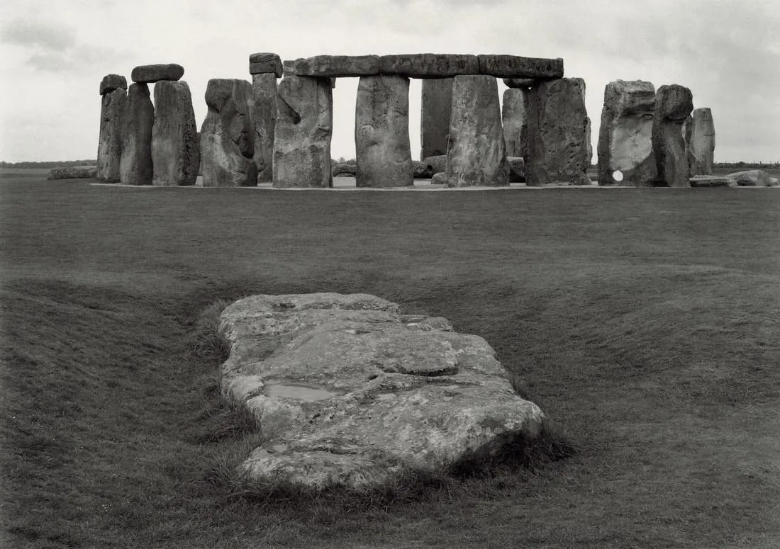 PAUL CAPONIGRO "Stonehenge, England, 1970"Print: Paul Caponigro is an American photographer known for his black and white landscape and still life photography. He was born on December 7, 1932, in Boston, Massachusetts, and he has had a significant i