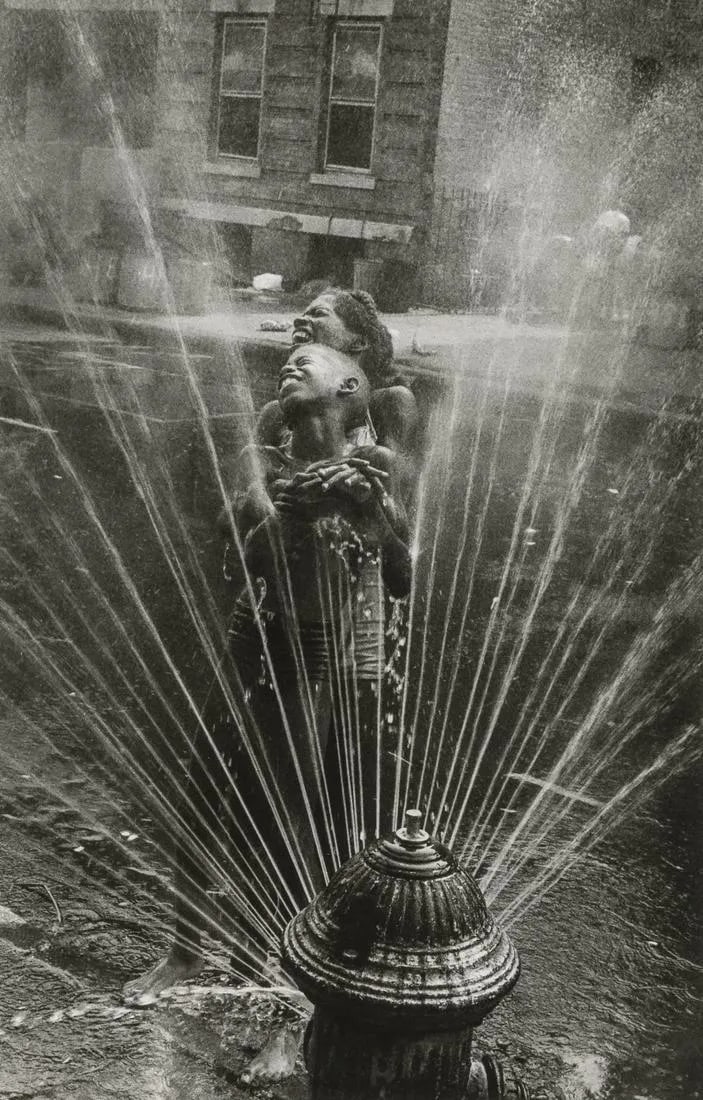 LEONARD FREED "Fire Hydrant Opened in Summer Heat"Print (1 of 1)