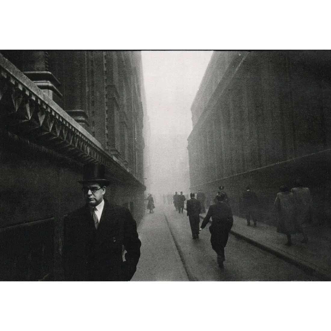 ROBERT FRANK "City of London, 1951" Print: Robert Frank was a Swiss-American photographer known for his documentary and street photography. "City of London, 1951" is likely a reference to one of his photographs taken in the City of London in t