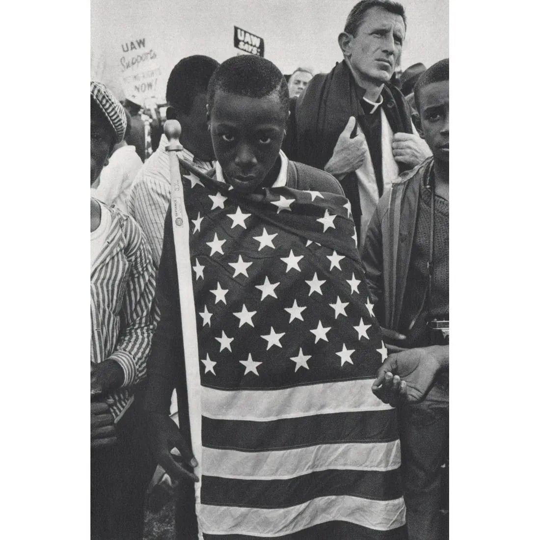 BRUCE DAVIDSON "Selma, Alabama - Protest" Print: Bruce Davidson is an American photographer known for his powerful and impactful documentary photography. "Selma, Alabama - Protest" is likely a reference to one of his photographs taken during the civ