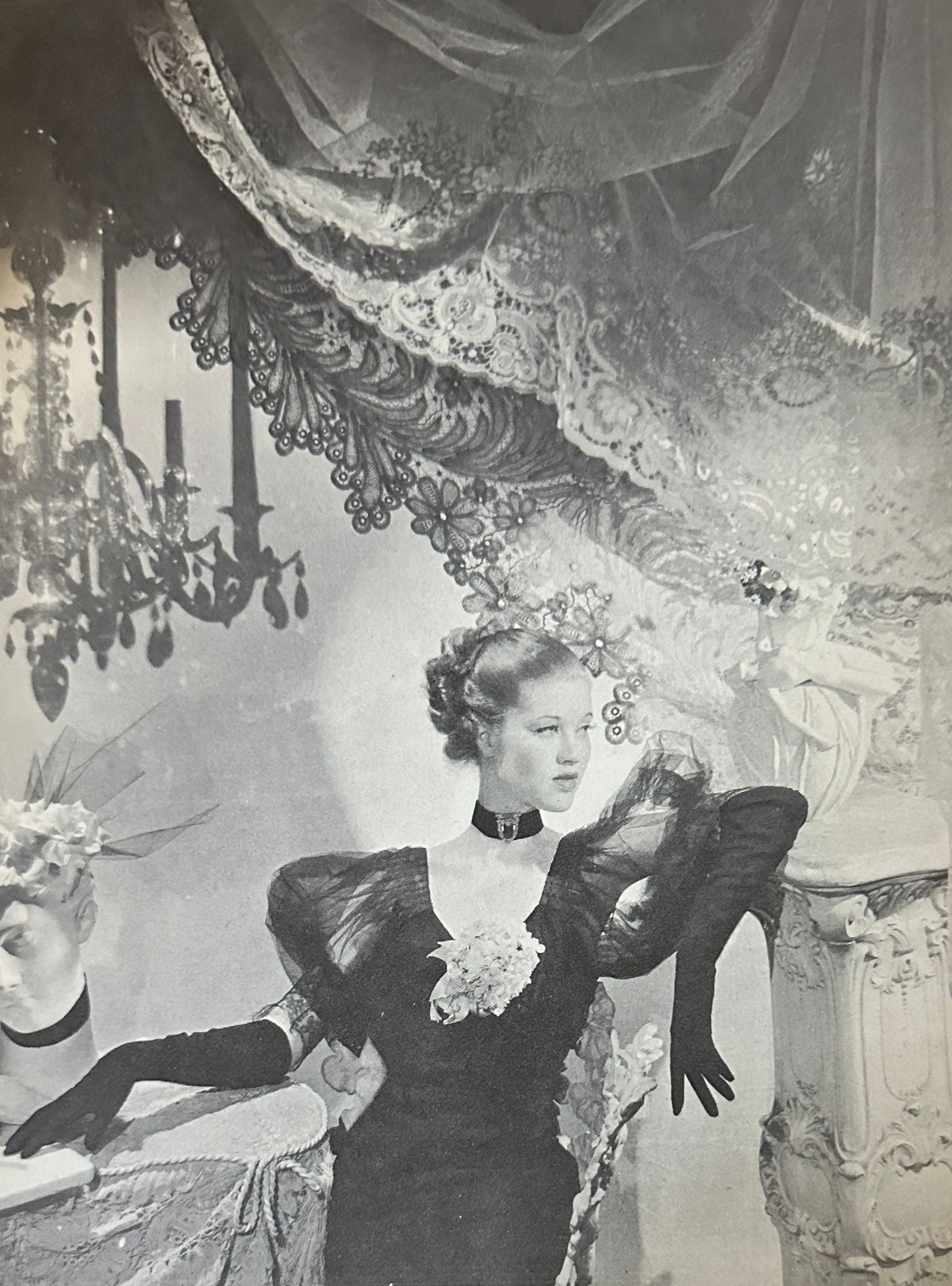 Cecil Beaton "Untitled" Print: Cecil Beaton (1904-1980) was a British photographer, designer, and writer, known for his contributions to the fields of fashion, portraiture, and war photography. He was renowned for his distinctive a