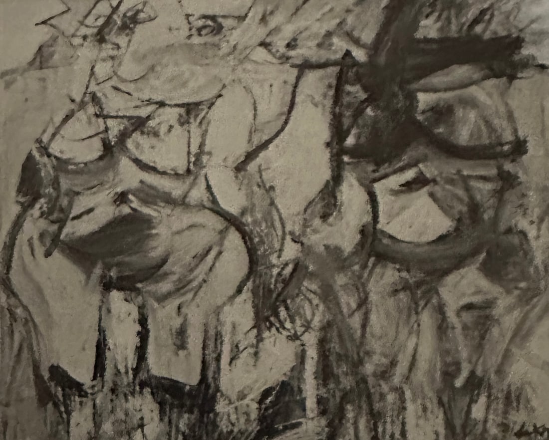 Willem de Kooning "Untitled" Print.: Willem de Kooning (1904-1997) was a Dutch-American abstract expressionist painter and sculptor. He was born on April 24, 1904, in Rotterdam, Netherlands. De Kooning is considered one of the most influ