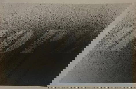 Ed Ruscha "Hope, 1998" Offset Lithograph: Ed Ruscha, born in 1937 in Omaha, Nebraska, is an American artist associated with the Pop Art movement and known for his exploration of language, typography, and the visual culture of Southern Califor