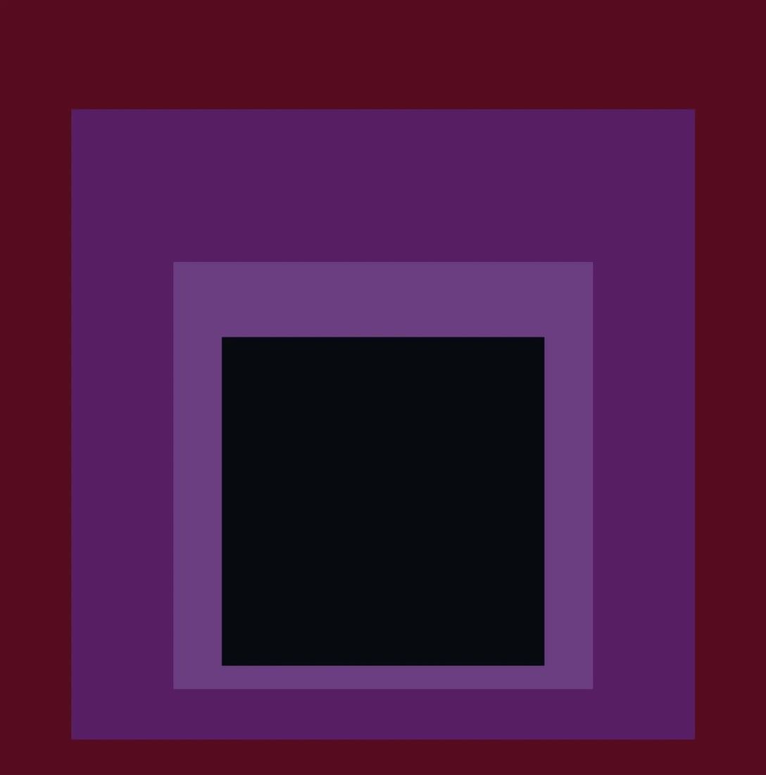 Josef Albers Homage to the Square "Purple" Offset Lithograph (1 of 1)