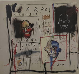 Jean-Michel Basquiat "Untitled" Print.: Jean-Michel Basquiat (1960-1988) was an American artist of Haitian and Puerto Rican descent. He emerged as a prominent figure in the New York art scene in the late 1970s and 1980s. Basquiat is best kn