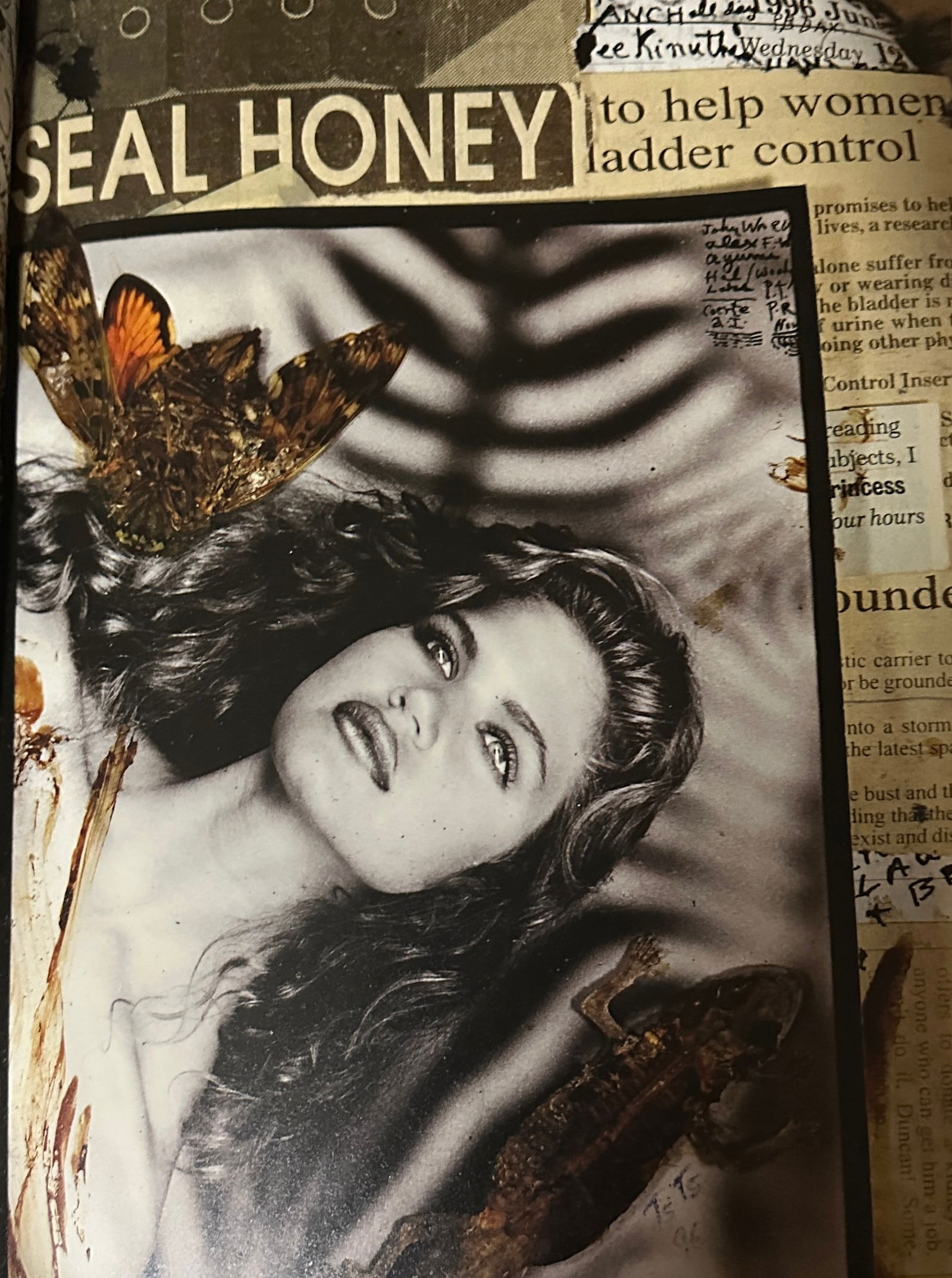 Peter Beard "Untitled" Print.: Peter Beard (1938-2020) was an American artist, photographer, and writer known for his unique style of combining photography, collage, and text. He was born in New York City and developed a passion fo