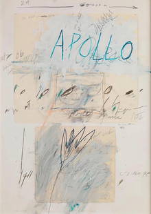 Cy Twombly "Untitled" Offset Lithograph: Cy Twombly was an American artist known for his distinctive and influential body of work that blurred the boundaries between painting, drawing, and writing. He was born on April 25, 1928, in Lexington