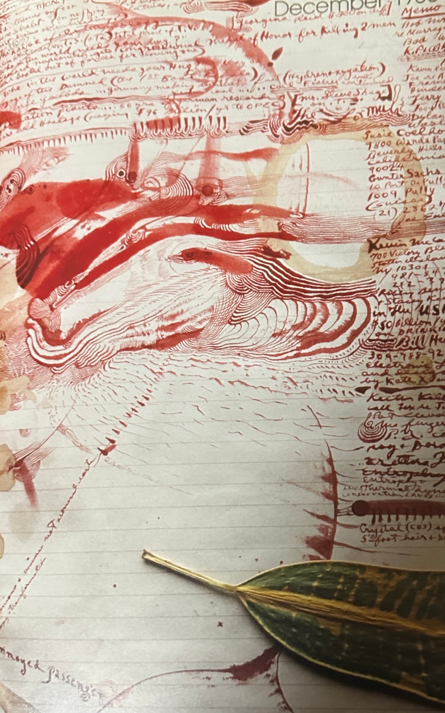 Peter Beard "Untitled" Print.: Peter Beard (1938-2020) was an American artist, photographer, and writer known for his unique style of combining photography, collage, and text. He was born in New York City and developed a passion fo