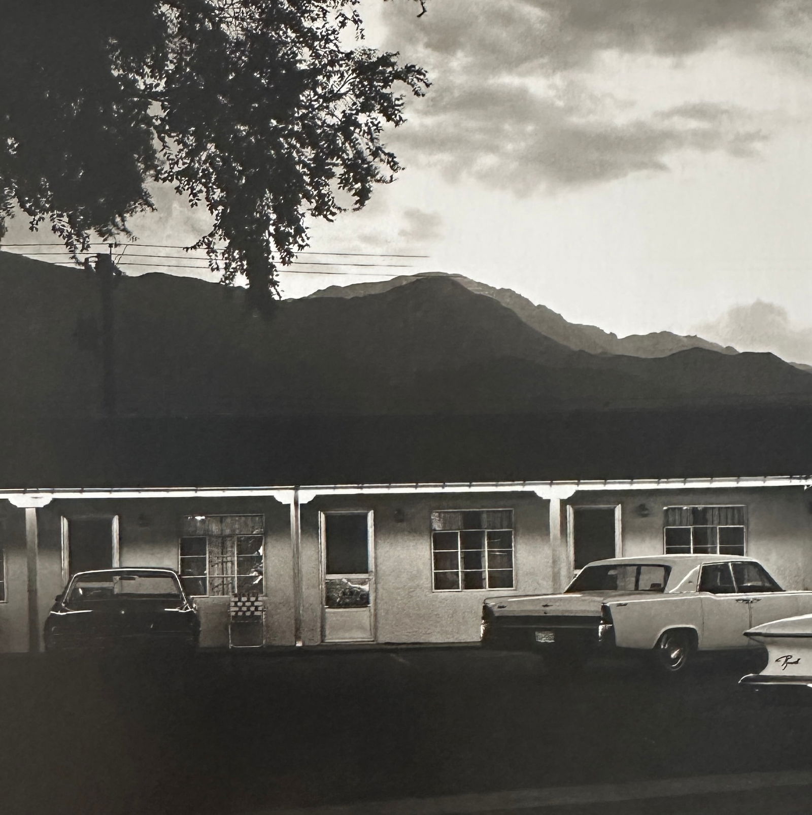 Robert Adams "Untitled" Print.: Robert Adams (1937-1997): Robert Adams was an American photographer who is known for his black-and-white photographs of the American West, particularly the landscapes of Colorado and Oregon. His work