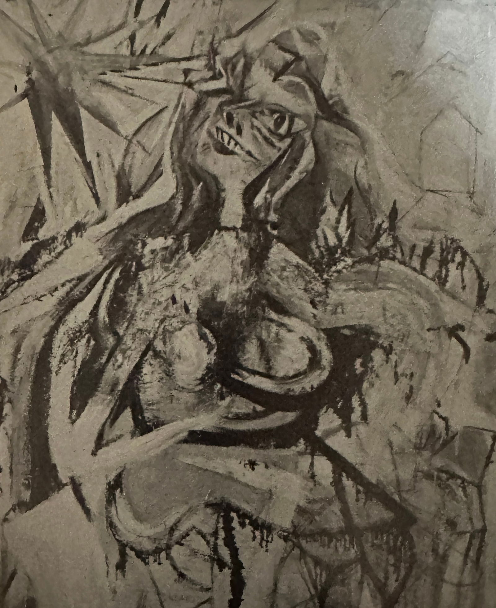 Willem de Kooning "Untitled" Print.: Willem de Kooning was a Dutch-American abstract expressionist painter. He was born on April 24, 1904, in Rotterdam, Netherlands, and died on March 19, 1997, in East Hampton, New York, United States. D