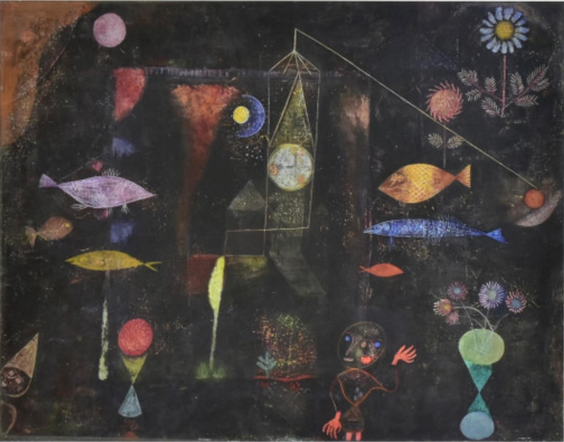 Paul Klee "Fish Magic" Print: Paul Klee (1879–1940) was a Swiss-German artist associated with the Expressionist, Cubist, and Surrealist movements. Here are key points about Paul Klee:1. **Early Life and Education**: Paul Klee wa