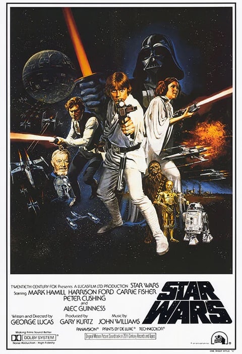 Star Wars "A New Hope, 1977" Movie Poster (1 of 1)