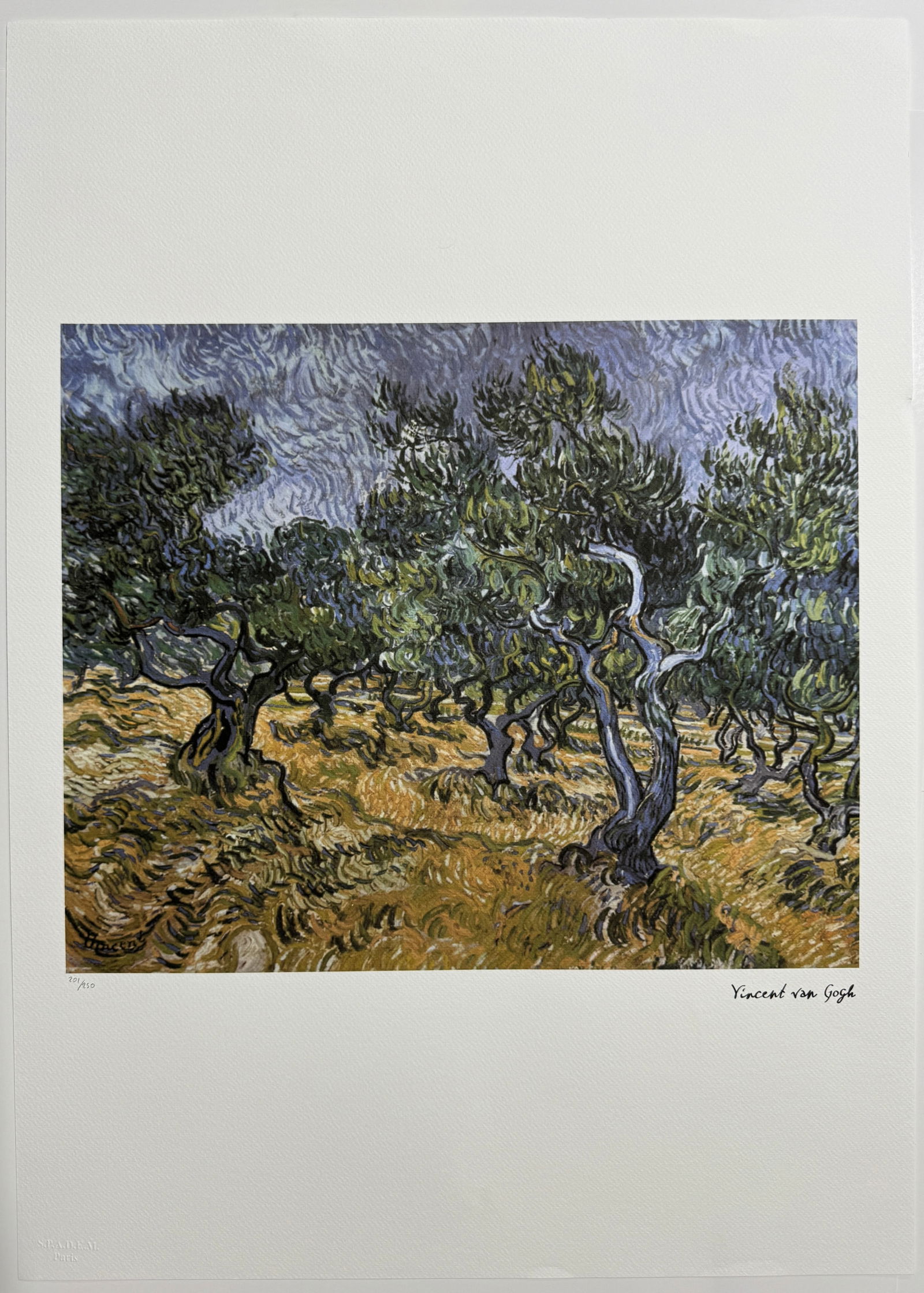 Vincent Van Gogh Signed, Numbered Lithograph (1 of 8)