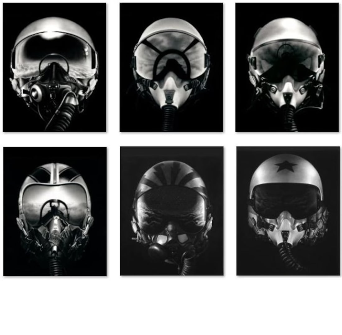 Robert Longo "Heros", Set of 6 Offset Lithographs: Robert Longo (born January 7, 1953) is an American artist known for his diverse body of work, including drawing, painting, sculpture, and film. He emerged as a prominent figure in the art world during