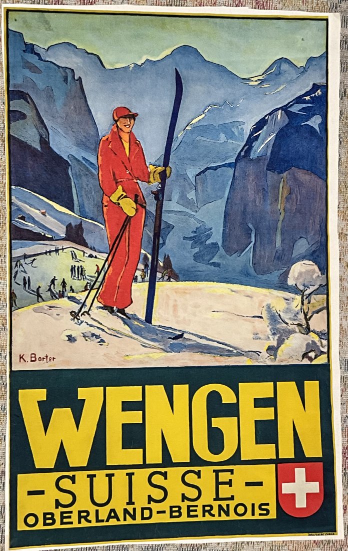 Wengen Suisse Ski Poster (1 of 8)