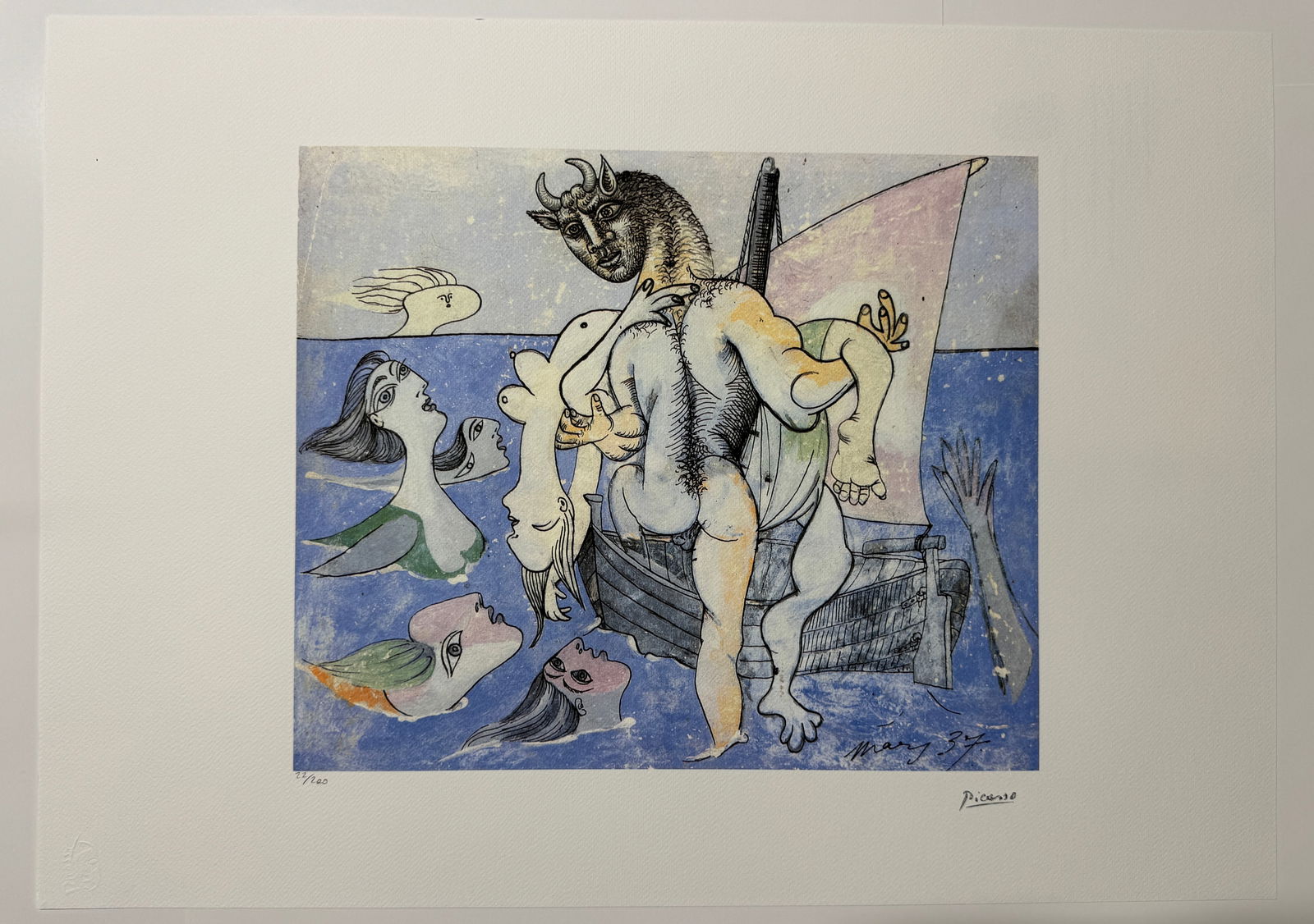 Pablo Picasso Signed, Numbered Lithograph (1 of 10)