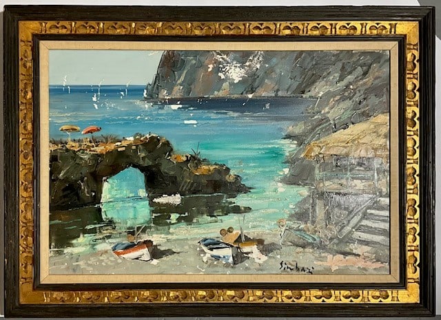 Nicola Simbari Italian, 1927-20112 Oil on Canvas Signed Lower Right (1 of 13)
